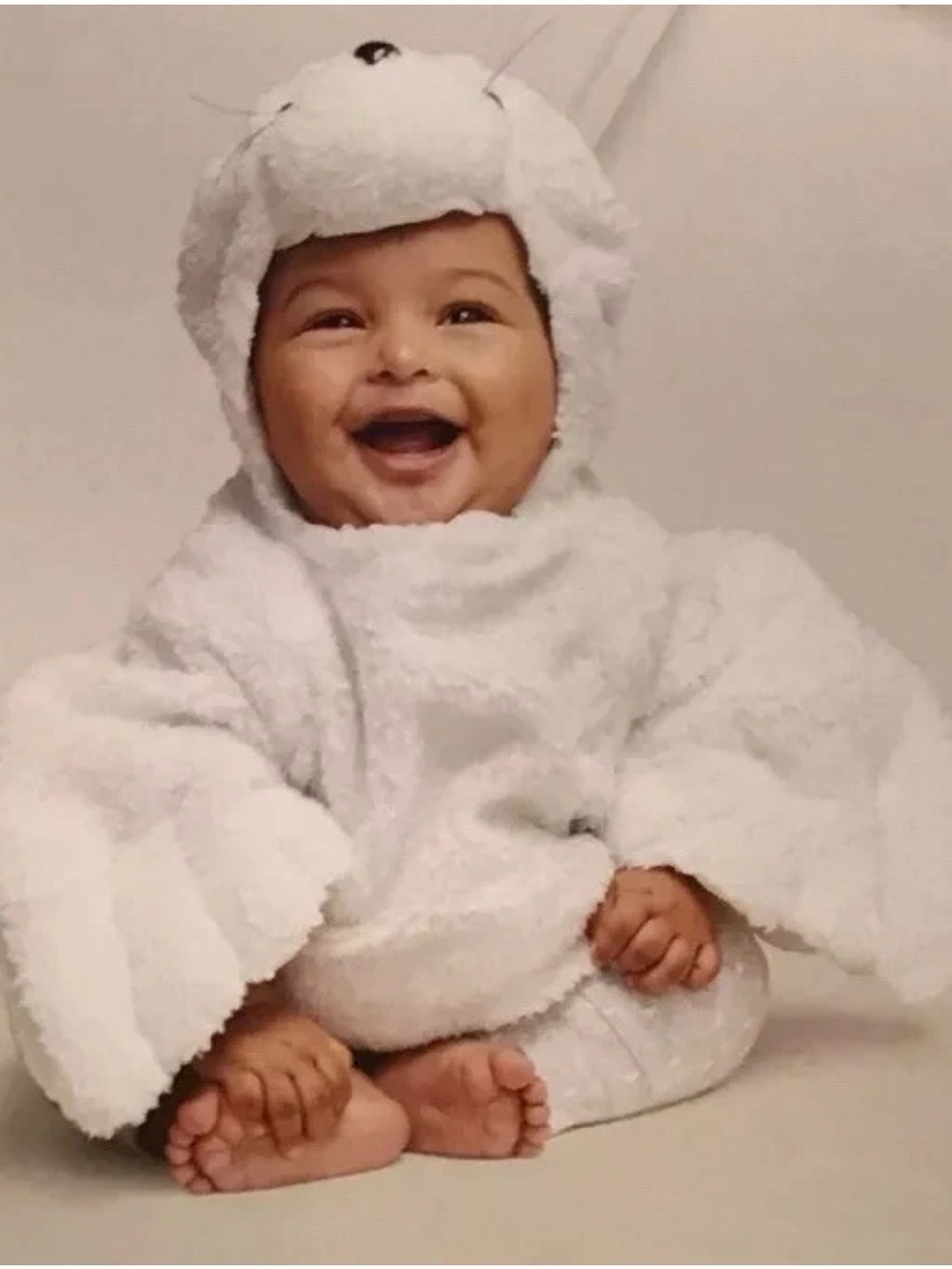 White Plush Baby Seal Costume